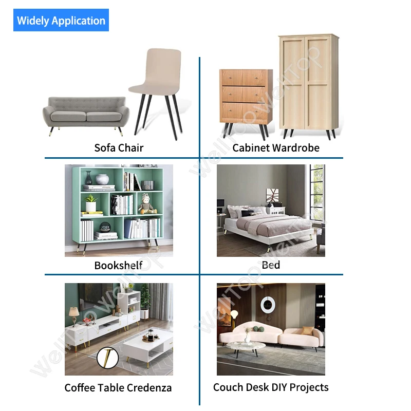 Hot Sale Hardware Accessories Tapered Table Legs 15 25 35cm Chair Legs Metal Oblique Cone Pipe Black Cabinet Legs for Furniture