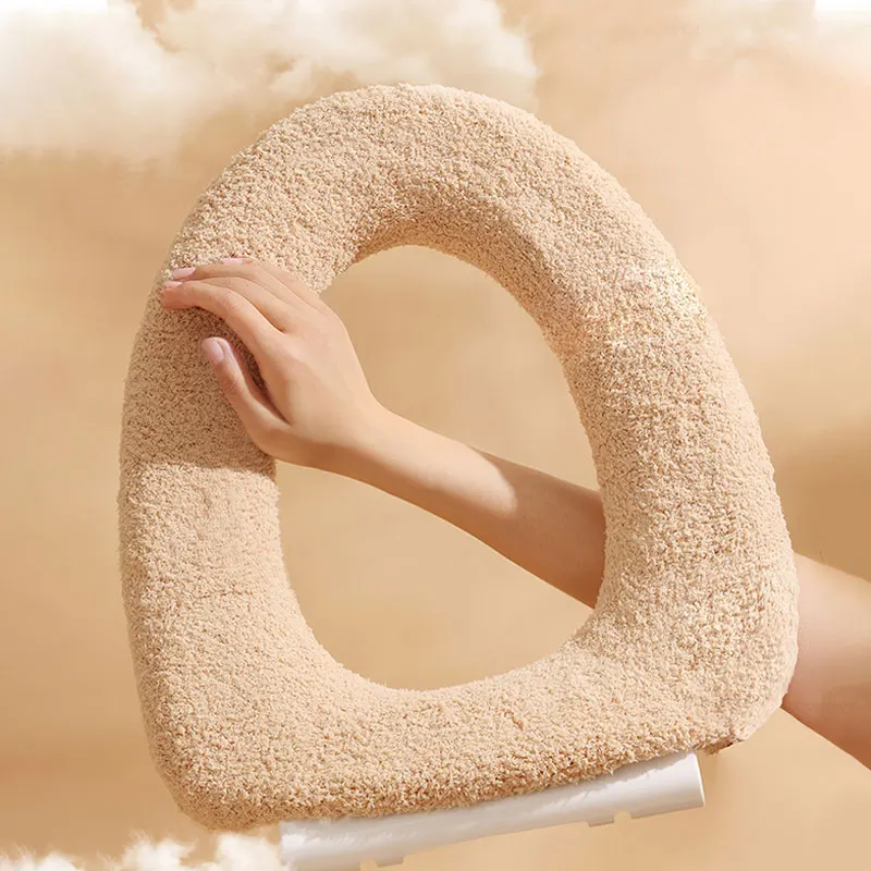 High Quality Acrylic Knitted Toilet Seat Cushion Thickened Cover and Mat