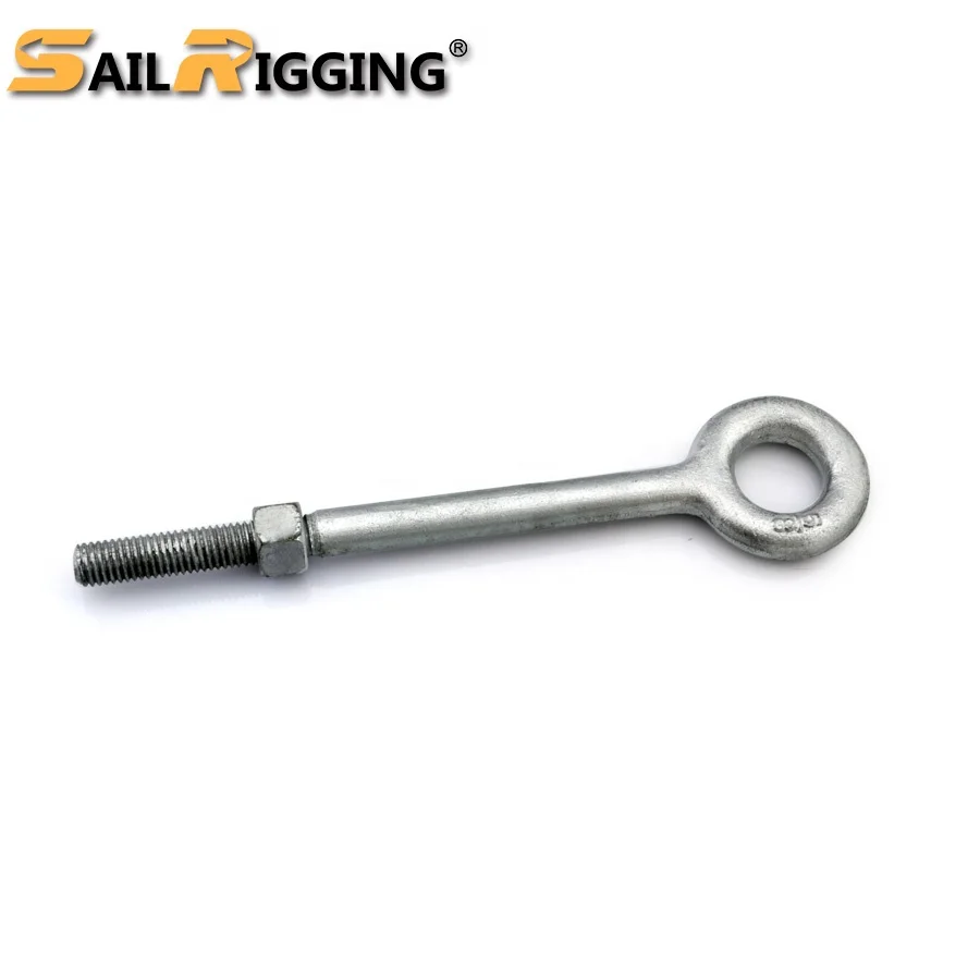 Machinery Us Shoulder Type G291 Forged Lifting Eye Bolts with Long Shank