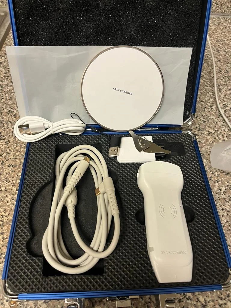 wireless wifi ultrasonido porttil con sonda convex y lineal portable ultrasound with linear and convex probe