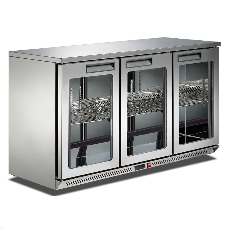 Bar Hotel Fridge Cabinet Cold Drinks Refrigerator Glass Door Display Freezer Commercial Beer Cooler