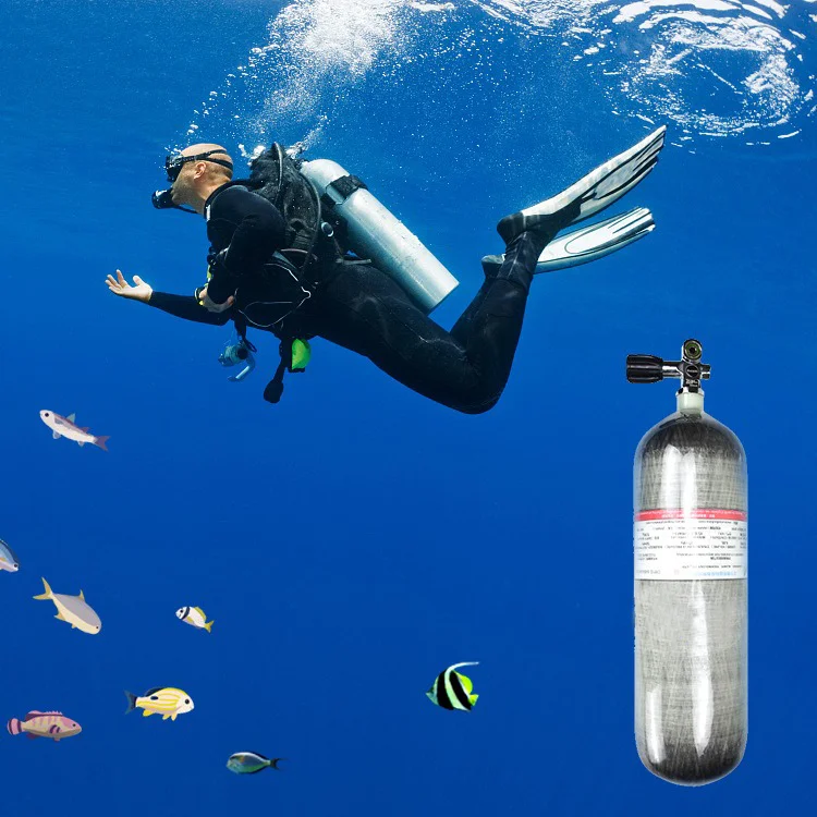 OEM Factory Customize Diving Breathe Underwater Set Bottled Air Cylinder Diving Tank