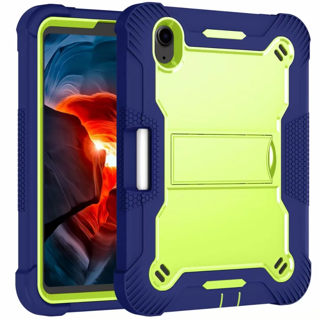 Tablet Case Heavy Duty Shockproof Rugged Hybrid Hard Soft Bumper Kickstand Case For iPad Mini 6