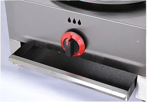 Stainless Steel Tabletop Pancake Snack Food Equipment Commercial Gas Crepe Maker Machine