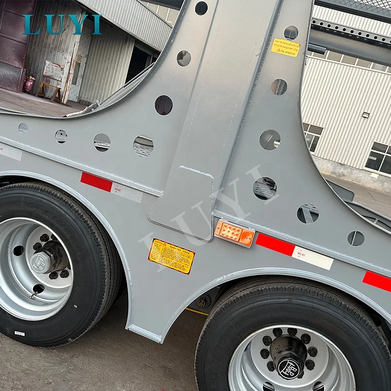 European Standard 17M 2 Axle 8 Car Carrier Truck Trailer