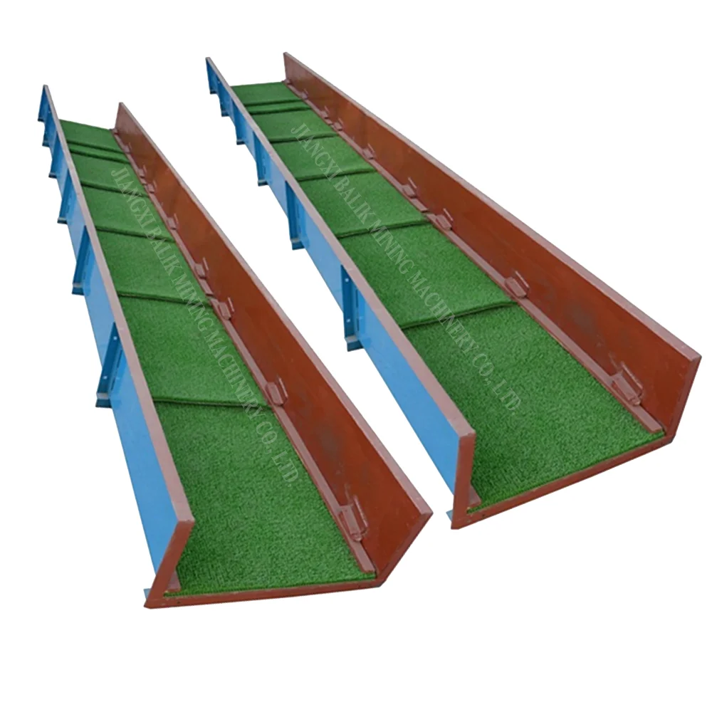 1000*5000 mm, 1*6 meters New Super Mini Max Gold rush Power Sluice Concentrator Gold Sluice Box, accept customization