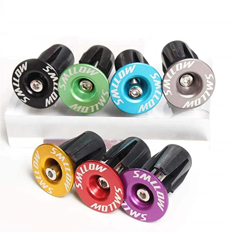 Bicycle Bar End Plugs Universal Bike Handlebar End Caps Lightweight Aluminum Bike Grip Ends for Bicycle handlebar