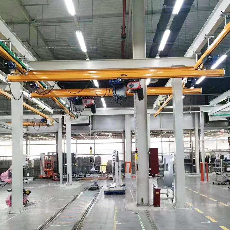 travelling double girder 500 kg 1 ton 2 ton 3 ton overhead crane basket crane  price kbk light system kbk flexible crane