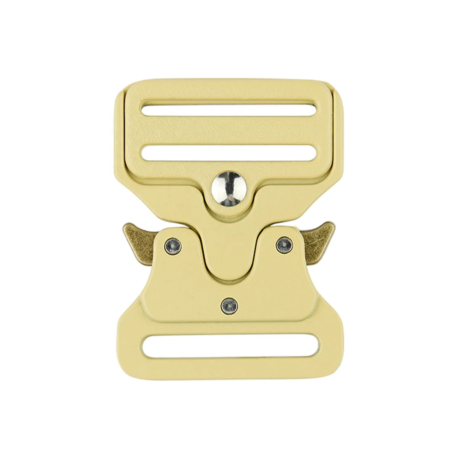 Durable Black Adjustable Safety Harness Buckle Manufacturers High quality 39mm black Adjustable Tactical metal Belt Buckle