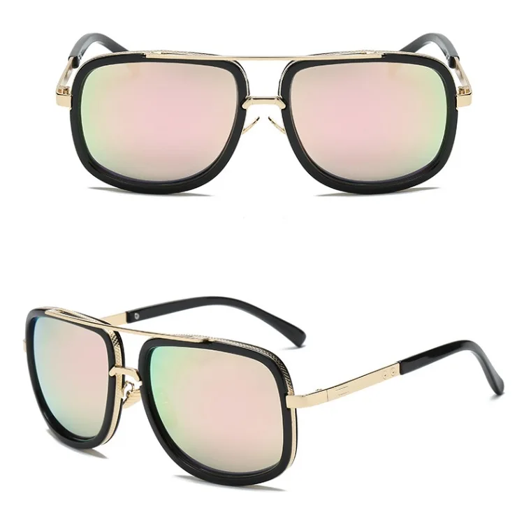 Hot Sale Iron Men Sunglasses Square Super Cool Sun Glasses