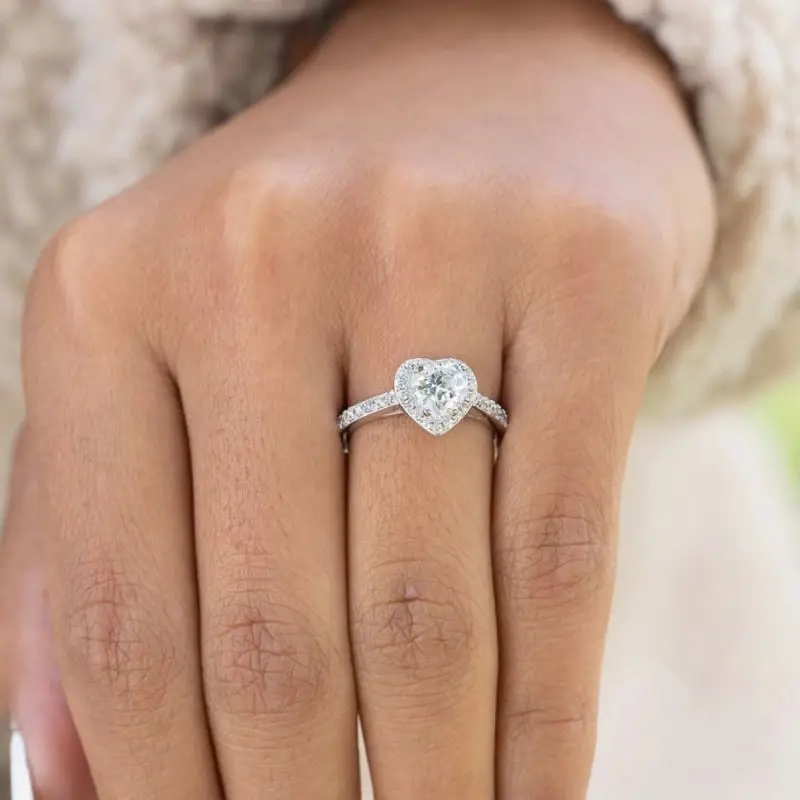10k Solid Gold 2.5CT High Quality Pear Cut Moissanite Diamond Rose Gold Engagement Rings pear cut diamond band engagement ring
