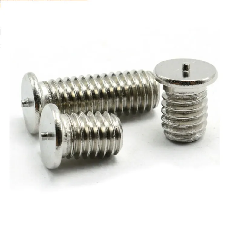 ISO13918 PT Type Stainless Steel Flat Round Head Stud Welding Screw With Tip Ignition