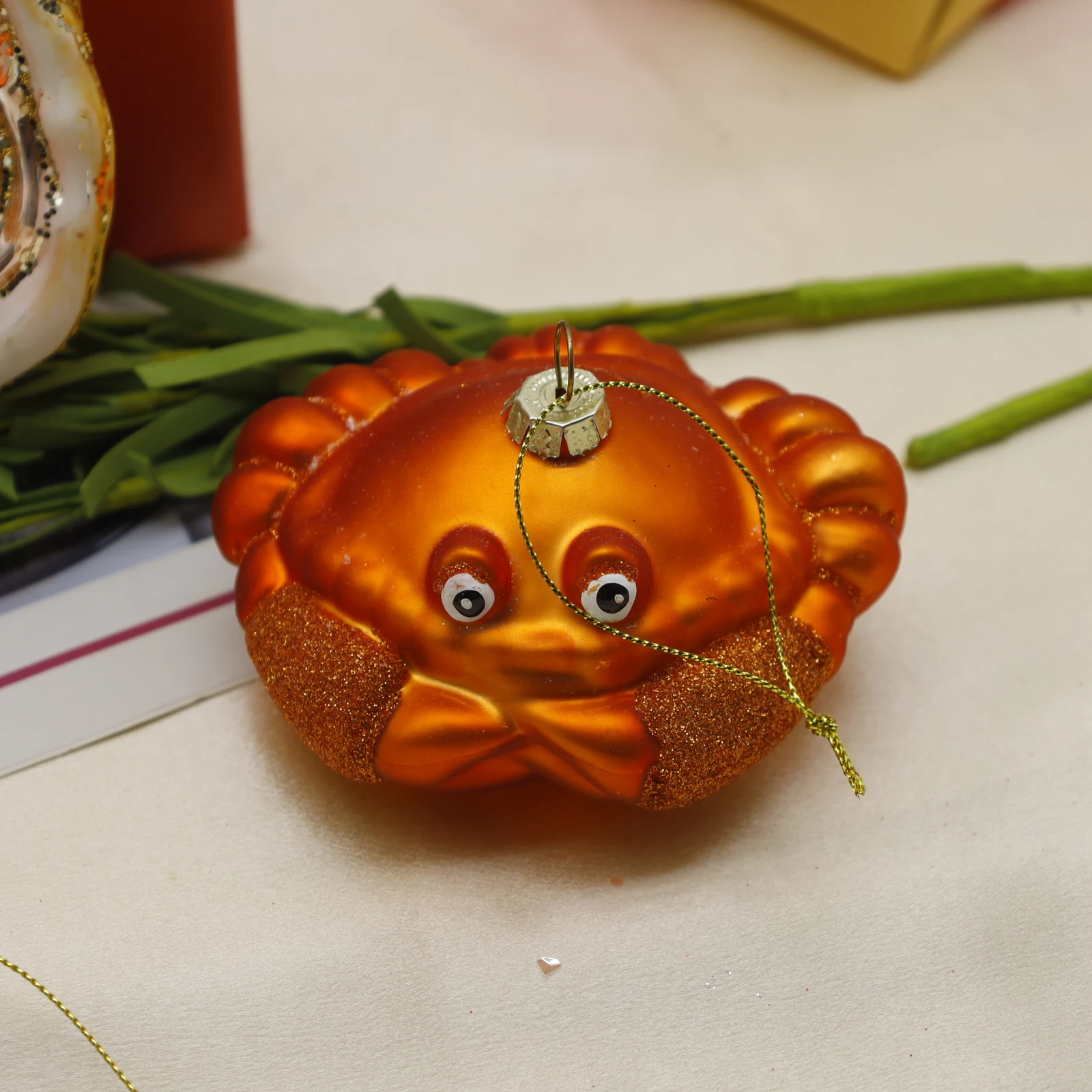 Sea horse conch crab fish Sea series glass mold Christmas tree hanging piece Christmas decorations