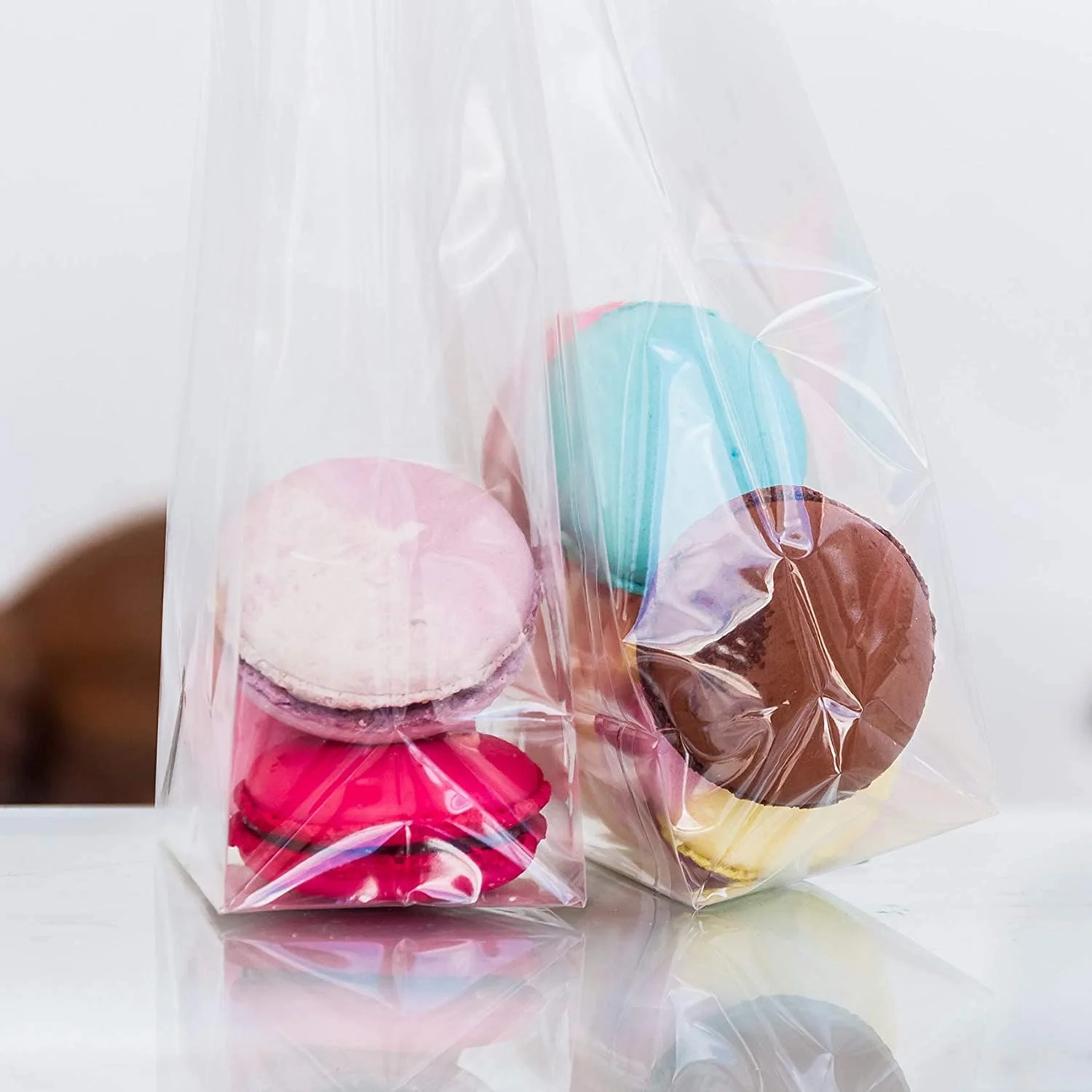 Clear Opp Plastic Cello Gift Bag Block Bottom Bag Supplier