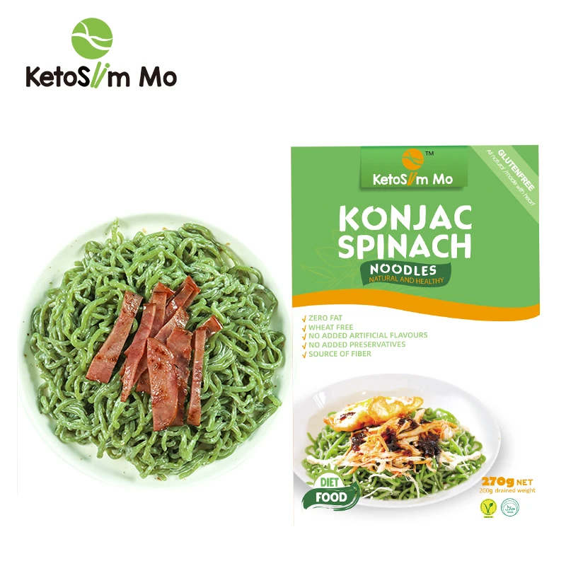Плоская лапша konjac, шпинат, Конжак, спагетти, Конжак, лапша, Тонкая паста