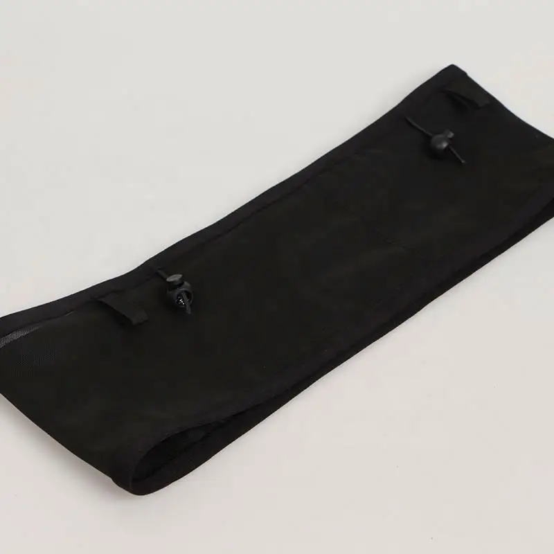 Mesh breathable design three pocket running belt bag Unisex fanny pack outdoor waist bag for sport