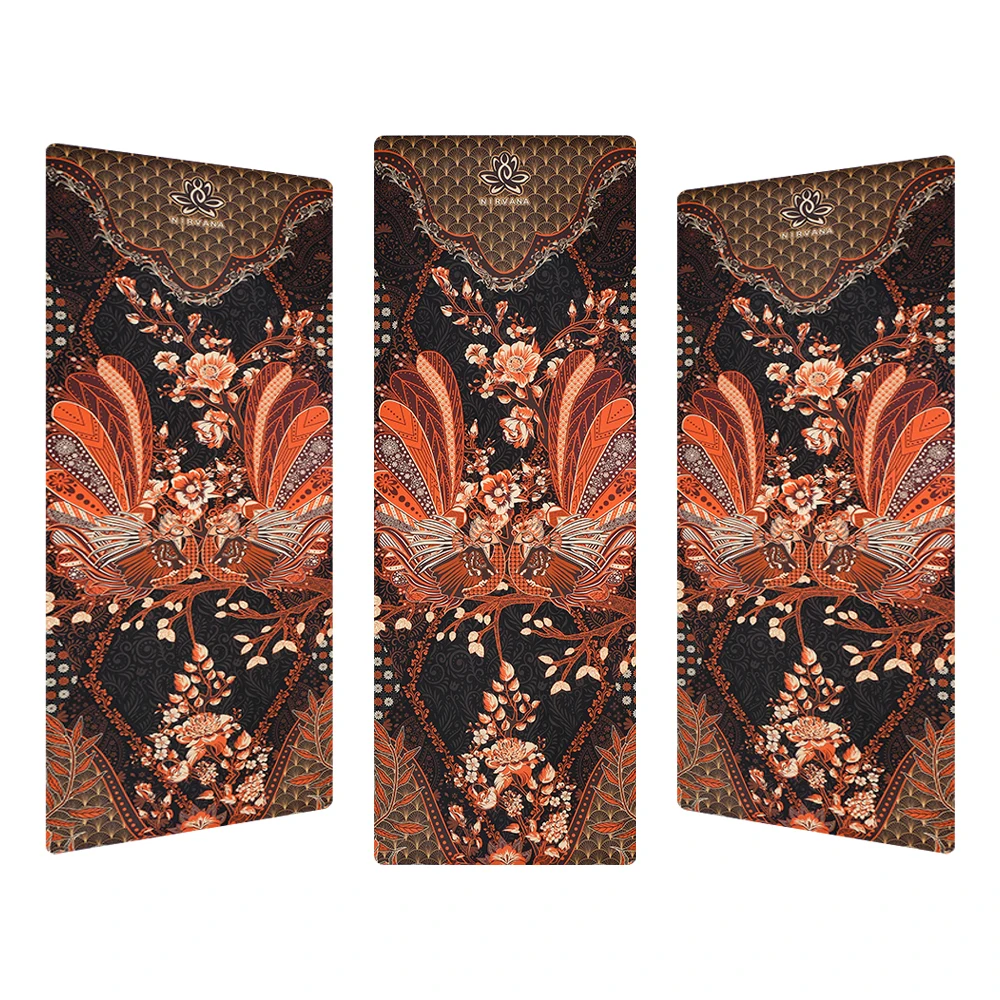 Дорожный Складной толстый нескользящий водонепроницаемый эффективный экологически чистый складной коврик для пилатеса тренажерного зала замшевый Коврик йоги натуральный каучук Bot