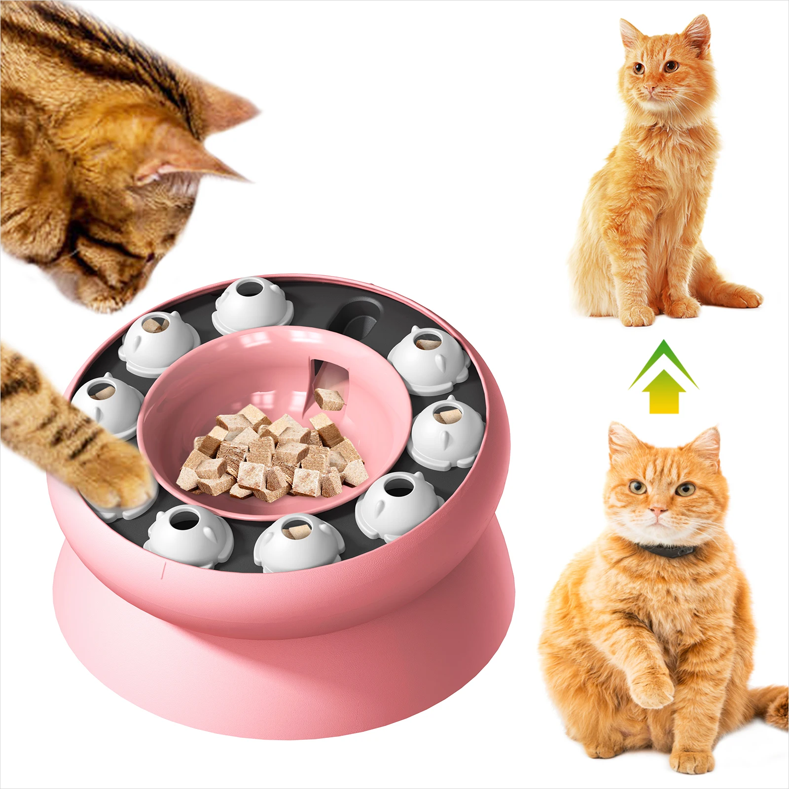 Игрушки для домашних животных, кошки, собаки, умная головоломка, медленный дозатор корма для здорового кормления и контроля веса