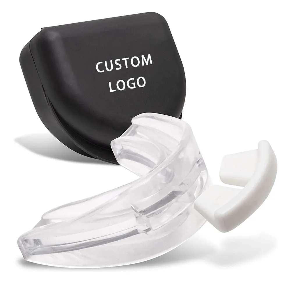 Double Braces Mouth Guard Upper and Lower Teeth Protection Mouthguard for Youth TeenagerAdult Anti Snoring Device Gum Shields