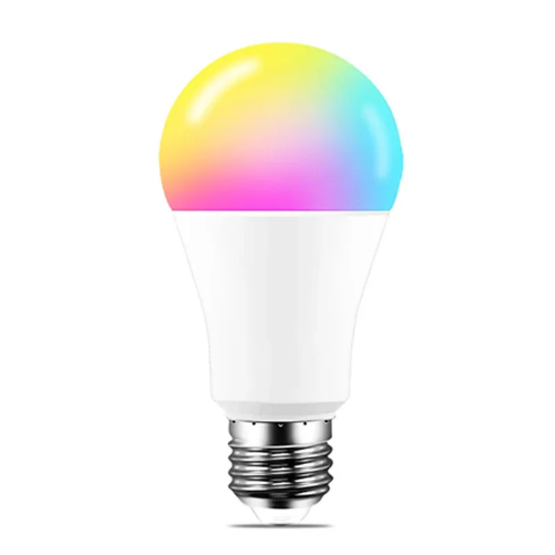 Умная Светодиодная лампа высокого качества по заводской цене RGB с регулируемой яркостью E27 Tuya умная Alexa