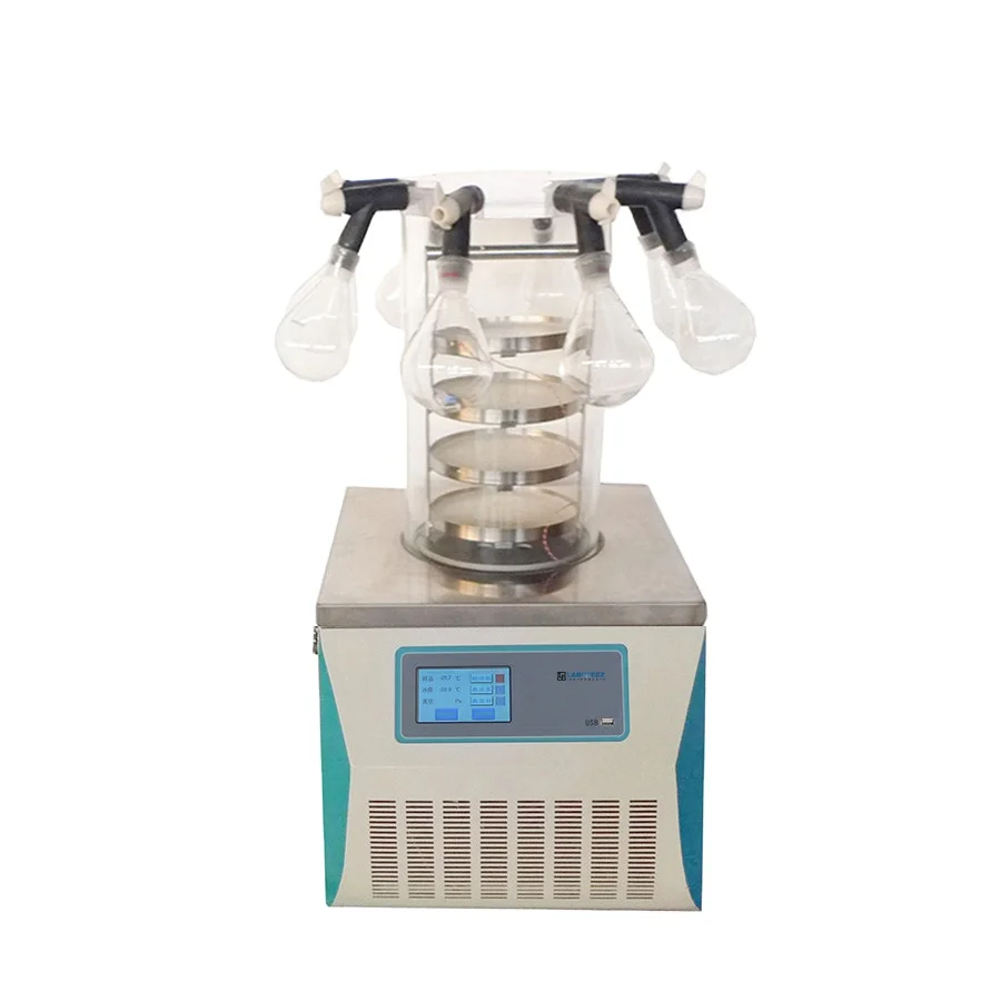 Настольная маленькая лабораторная сушильная машина, 8 портов лиофилизатор