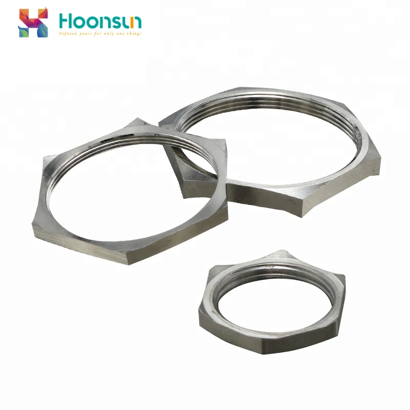 Metric PG G NPT Thread Brass Cable Gland EMC Lock Nut Types