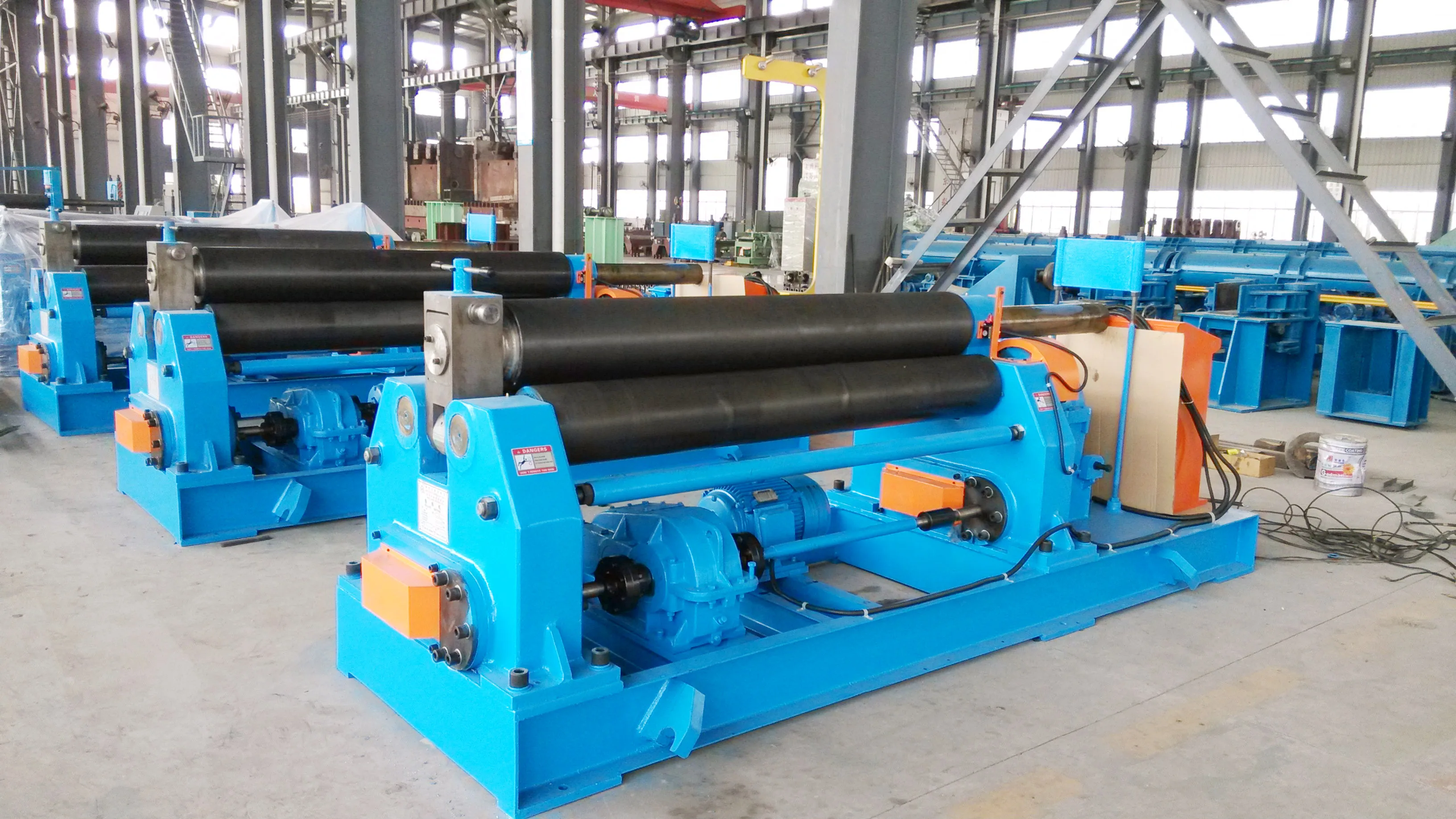 W11-30x2500  Mechanical Three Roller Symmetrical Plate Rolling Machine