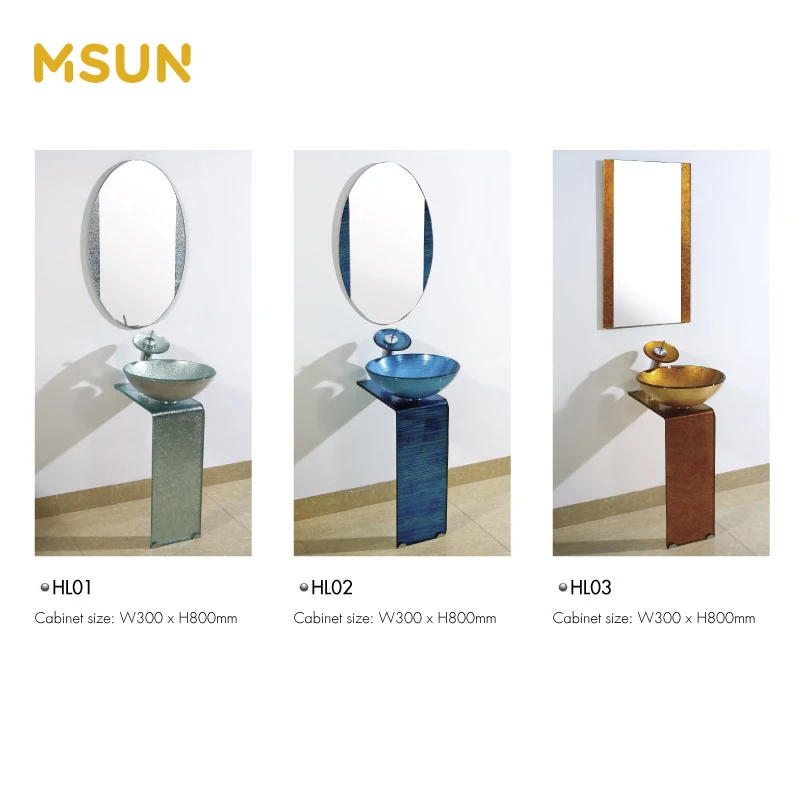 Tempered oval matt glass blue bathroom basin price glass basin