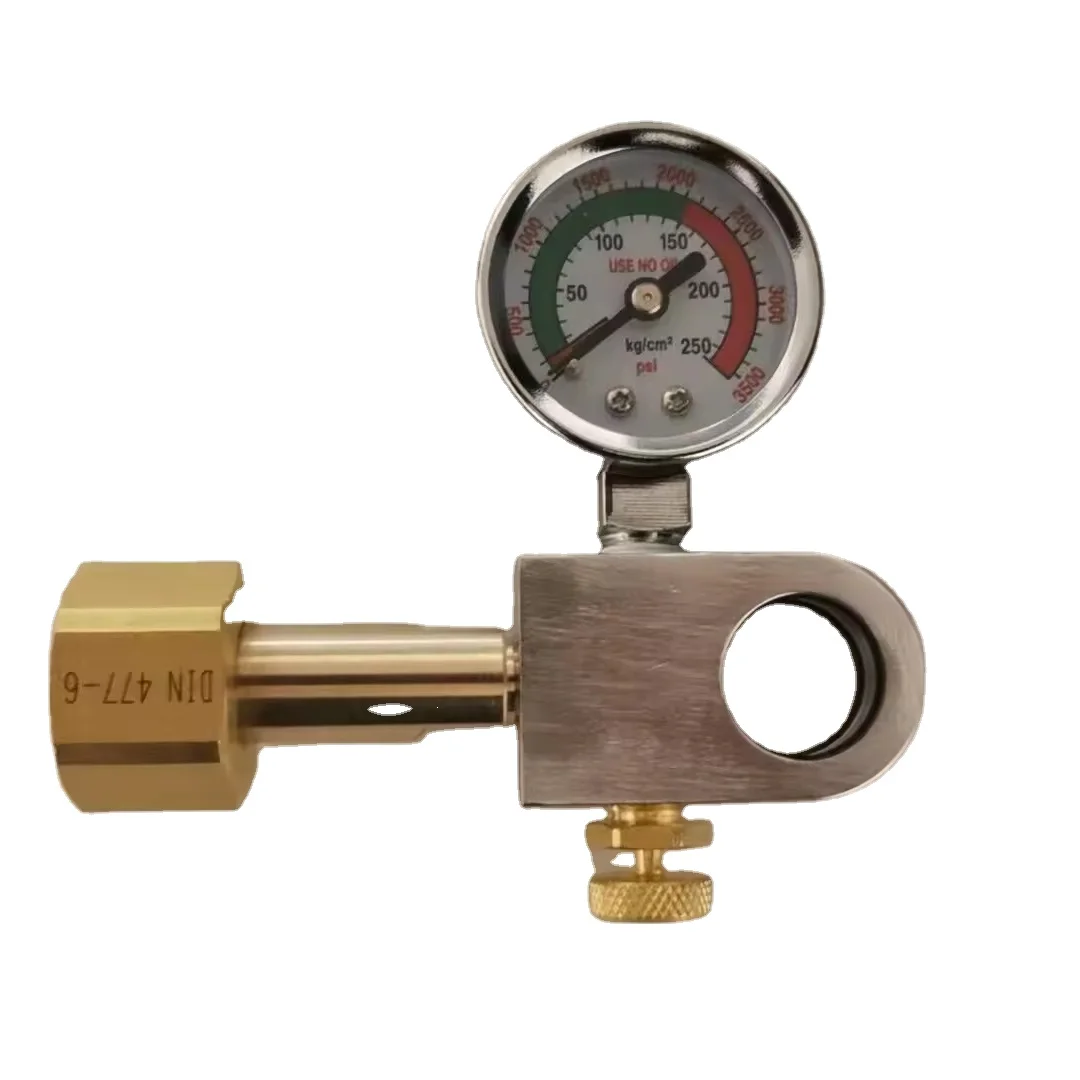 CO2 Filling Adapter with Gauge for Soda Water Replacement Compatible with DUO Terra Art