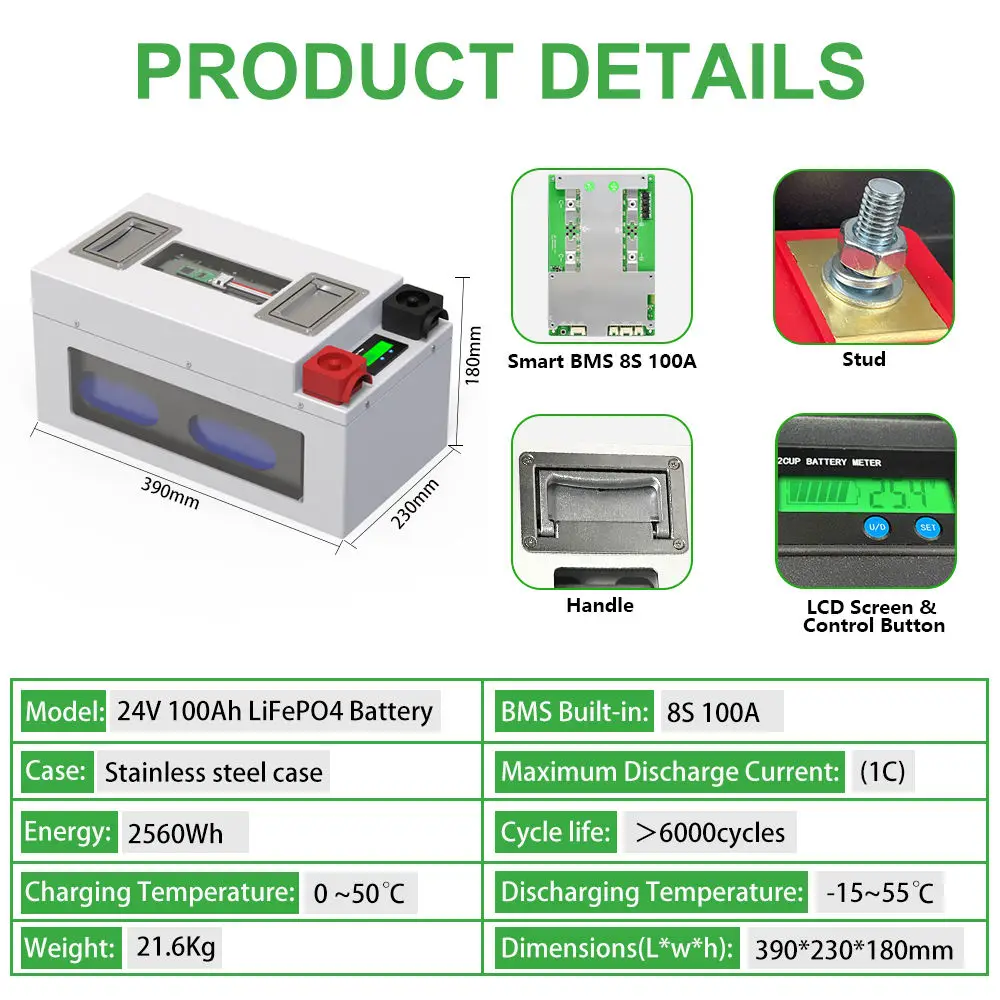 CERRNSS Встроенный BMS 4S 8S 12V 36ah 100Ah 150Ah 200Ah 280Ah металлический литий-ионный аккумулятор 24v 600ah lifepo4 батарея для троллинга