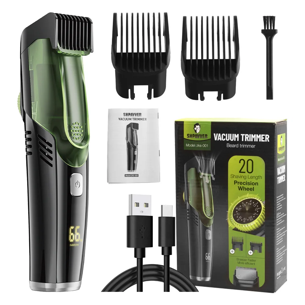 Washable Hair Clippers Men Electric Cordless Hair Trimmer 0mm Baldheaded T Blade Haircut Machine