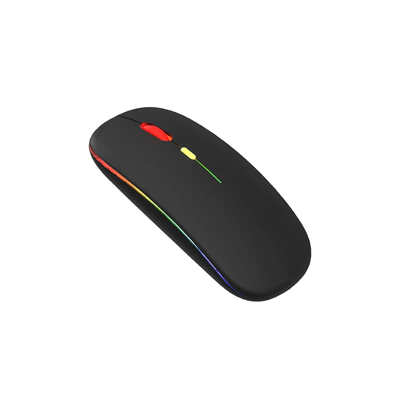 Wireless Mouse BT RGB Rechargeable Mouse Wireless Computer LED Backlit Ergonomic Gaming Mouse for Laptop PC