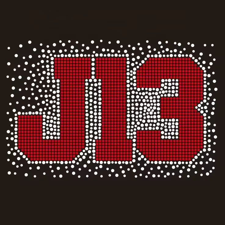 Delta Soror Design J13 Iron-On Custom Rhinestone Transfer 1920 Motif Flatback Crystal for Shoes Garments Nails Bags