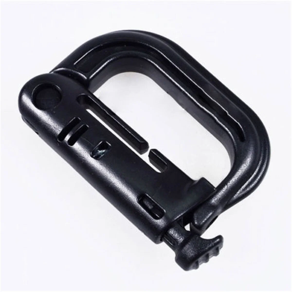 MOLLE D Ring Locking Buckle durable HD Polymer Tactical Carabiner Belt Clip