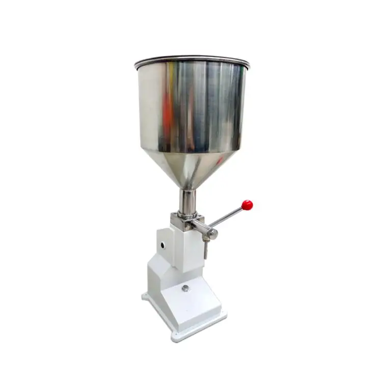 
A02 Pneumatic Liquid Water Milk Oil Paste Plastic Metal Bottles jar Cans Barrels without particles Filling Machine cheap price 