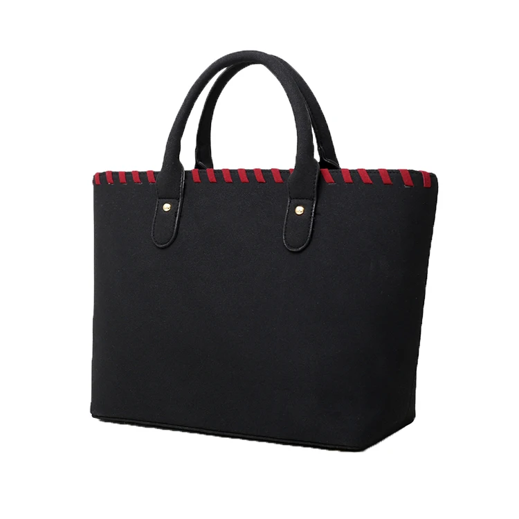 Oem Low 5 Price Handbags Sets Wholesale Soild Color High Quality Luxury Designers Women Tote Bag Handbag Set
