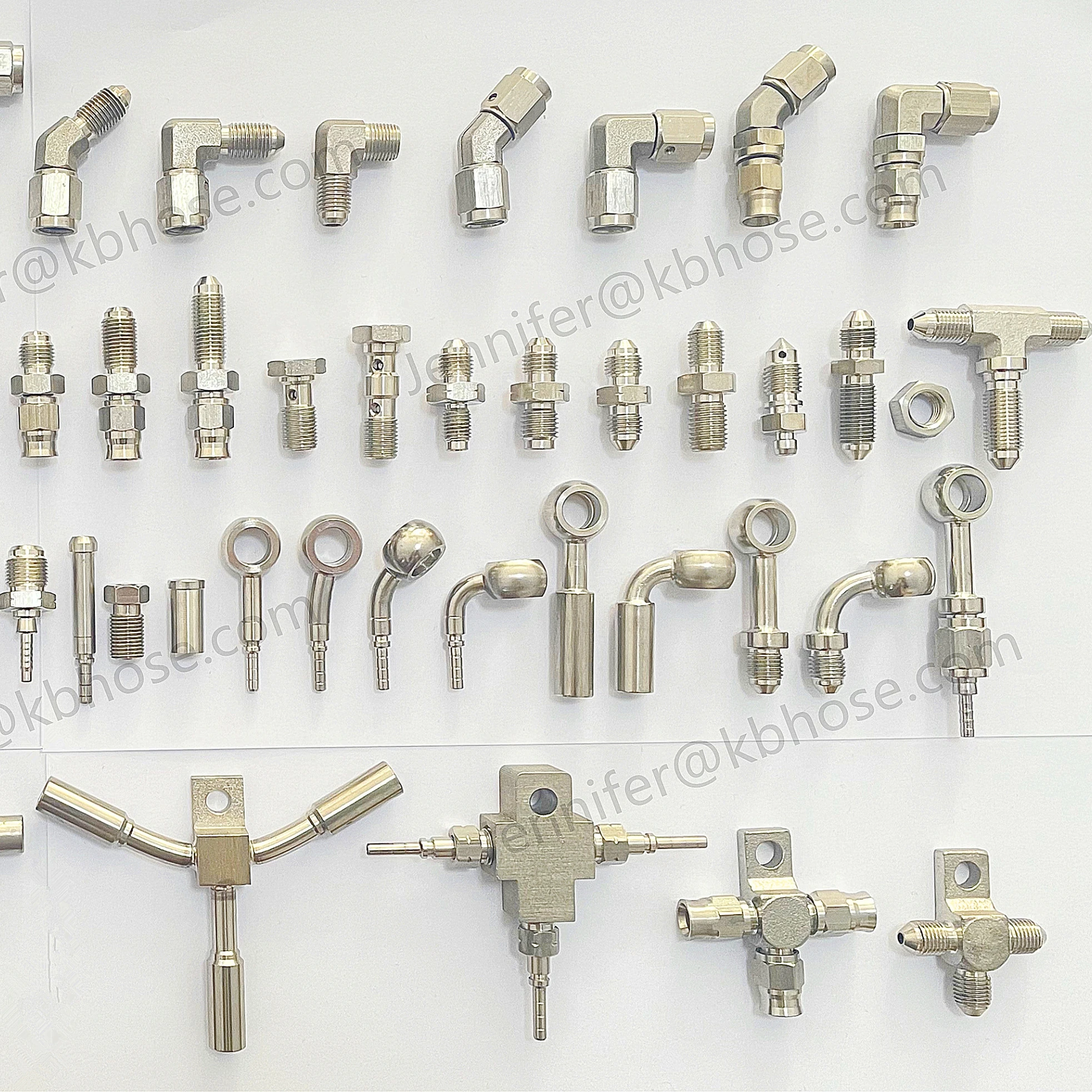 straight 45deg 90deg -3an an3 3an an03 an-3 ptfe brake line hose stainless steel female male banjo crimp swivel fittings adapter