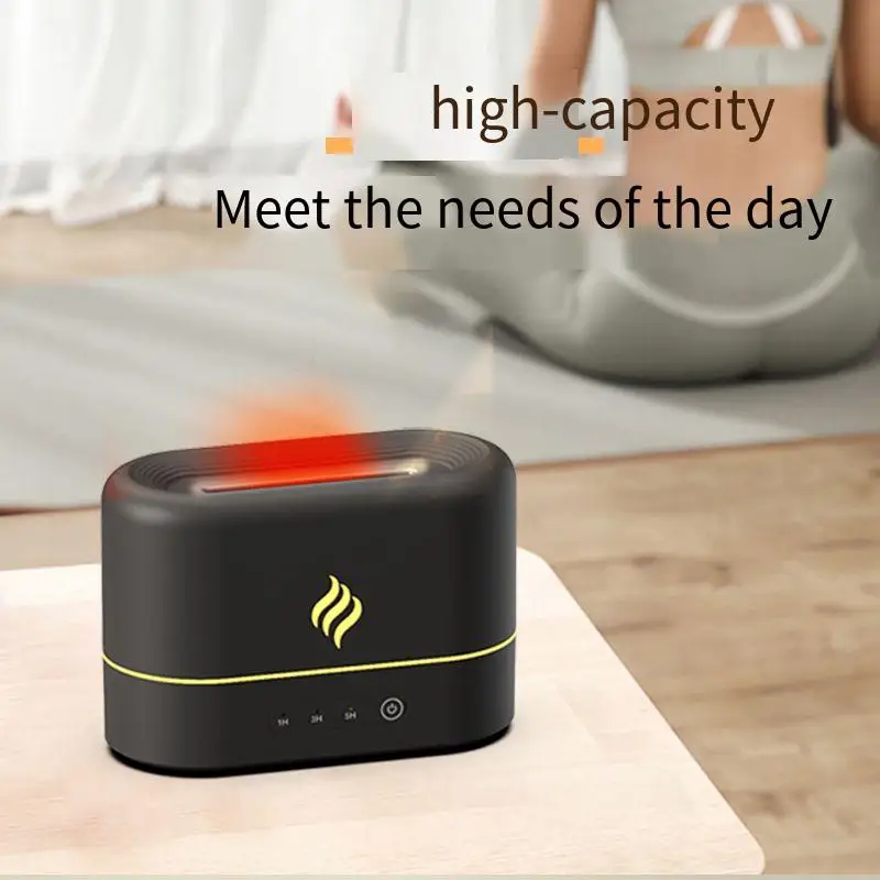 colorful flame fire diffuser humidifier 3d flame air humidifier diffuseur ultrasonic fire