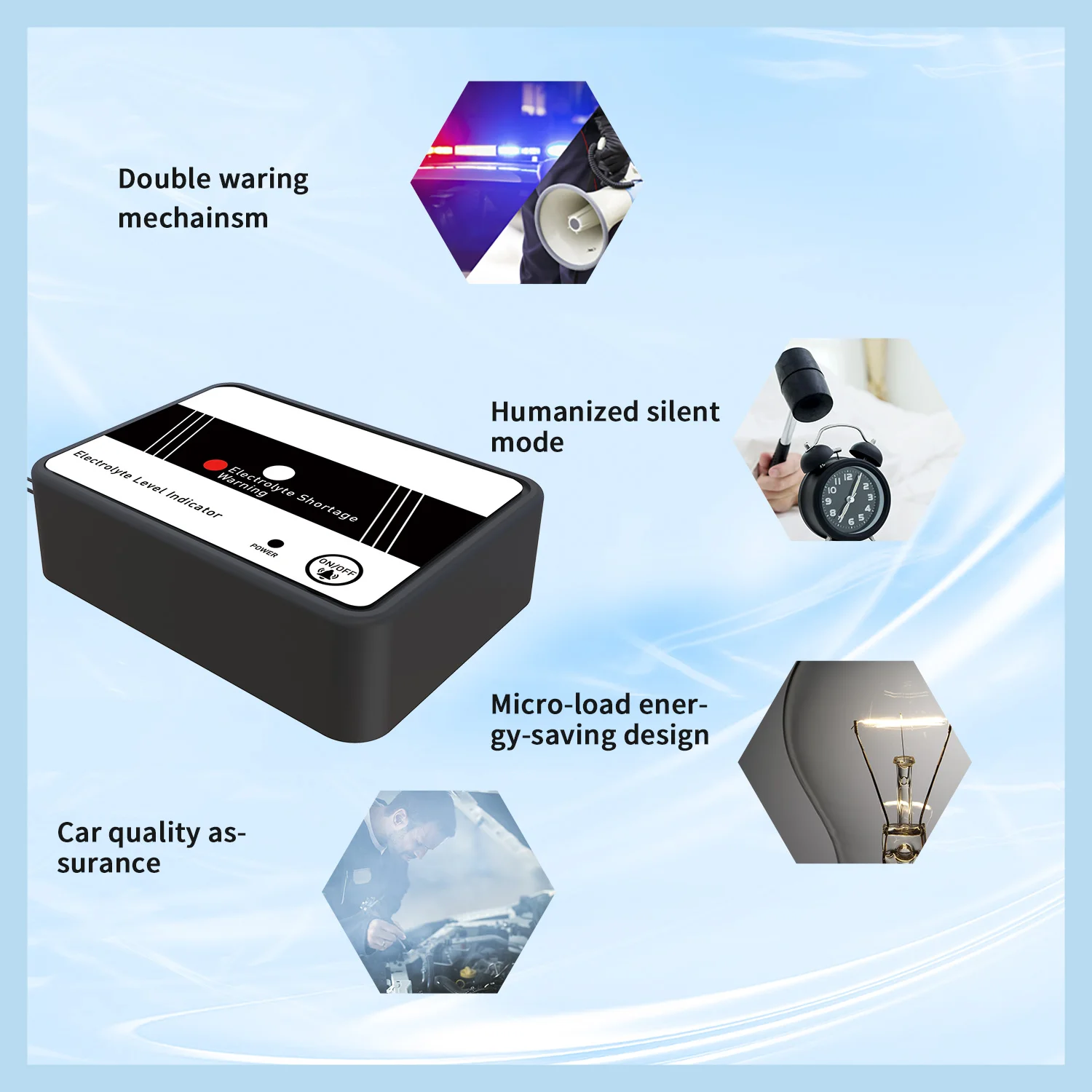 LHNY snap-in plug battery water sensor to monitor forklift water shortage with hot selling forklift accessories