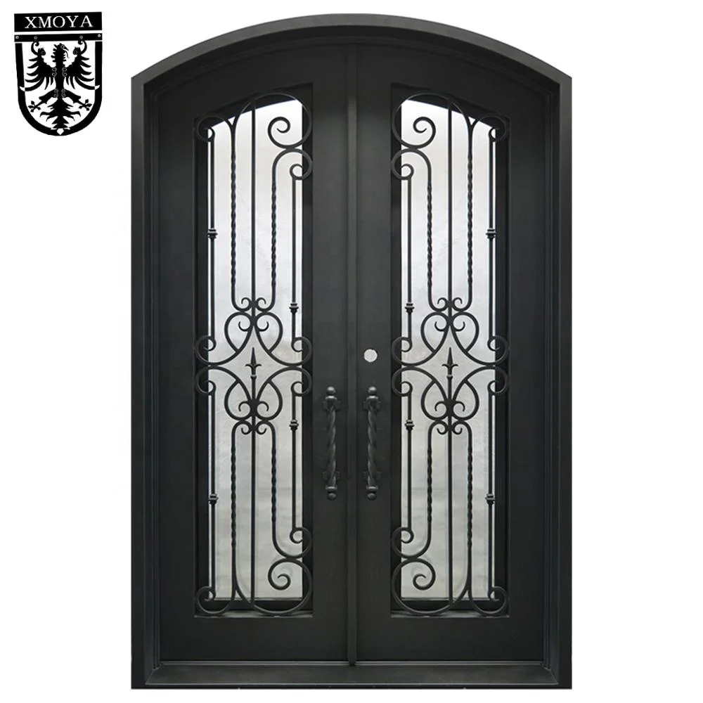 Exterior Front Door Designs Prices Hot Sale Wrought Iron Glass Steel Swing Graphic Design Fiberglass Doors Modern Entry 5 Years