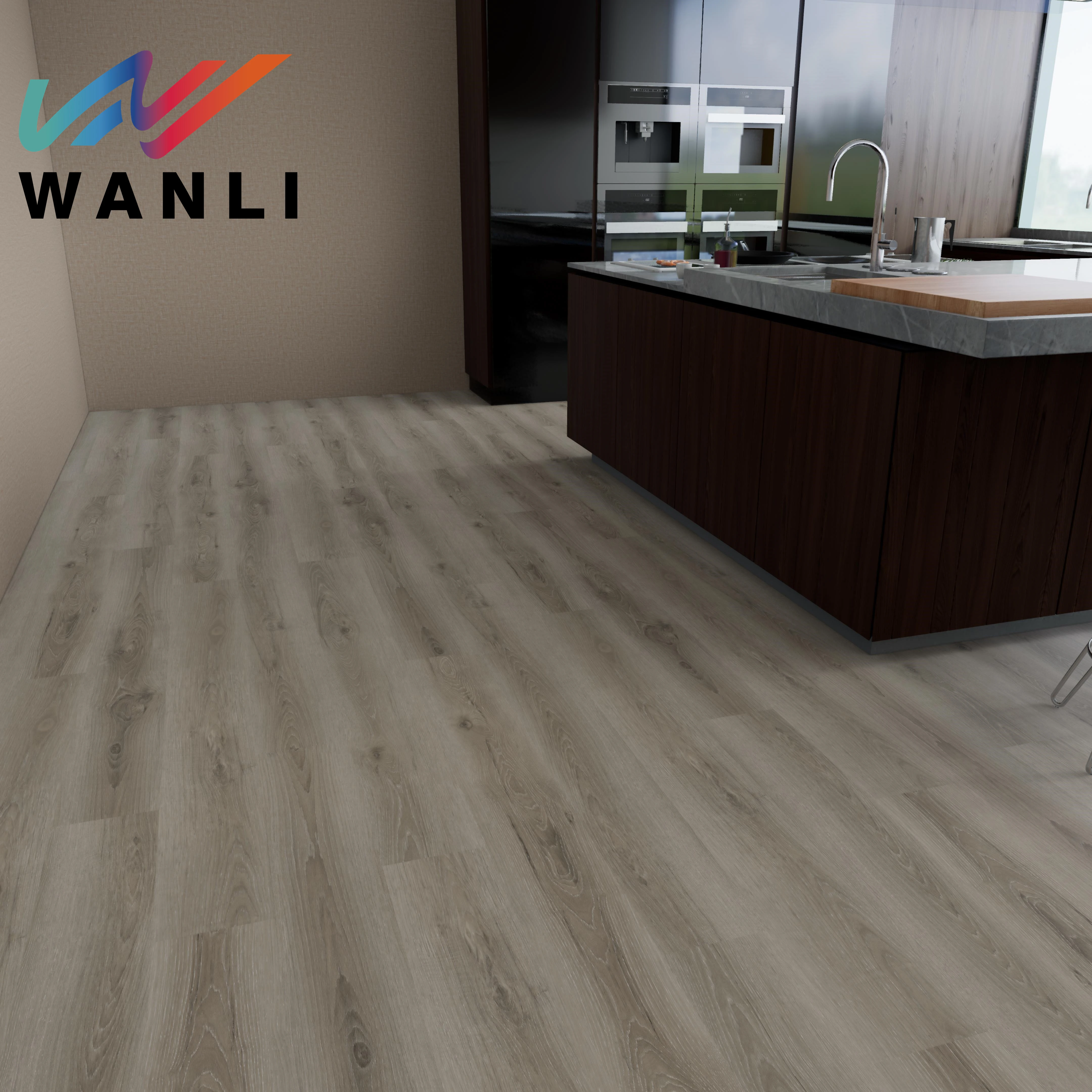 TAP & GO Water Proof SPC Flooring Hot Sell High Gross Square Edge Hybrid Flooring for Home Office no Formaldehyde PVC Flooring