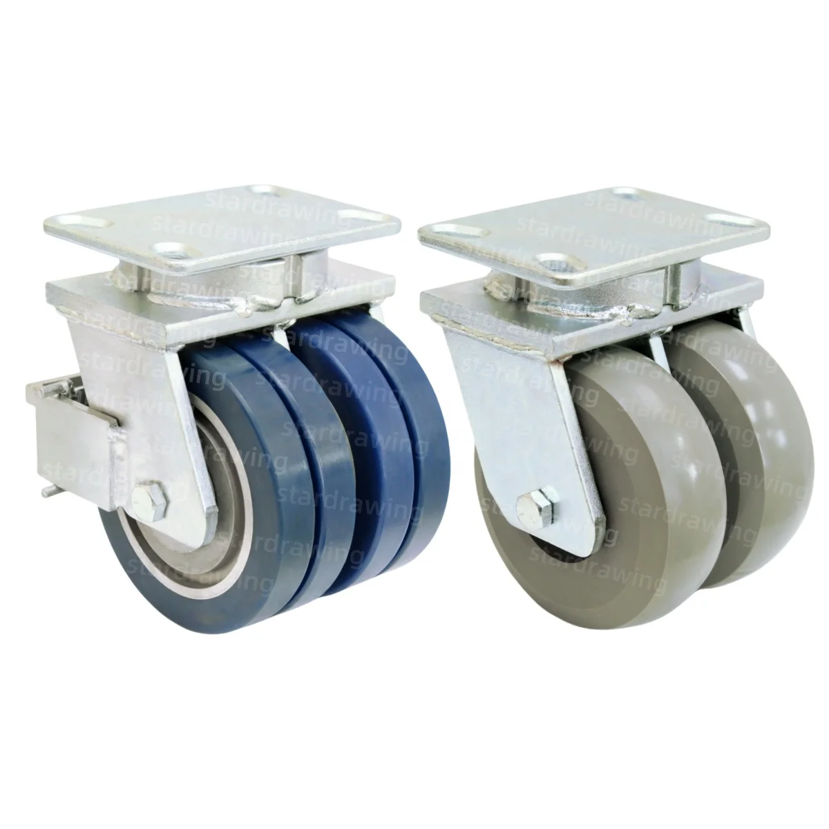 SS 4 5 6 8-дюймовые двухколесные сверхпрочные безколесные колесные диски kingpinless