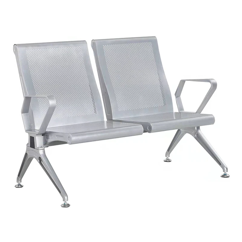Modern Design Hospital Airport Public Area Chair Aluminum Office Bench Waiting 3 Seat Chairs