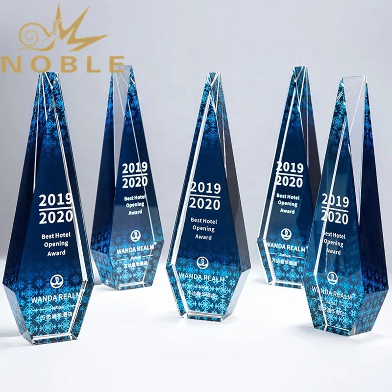 
Hot selling new design Popular Custom crystal award with color printing 