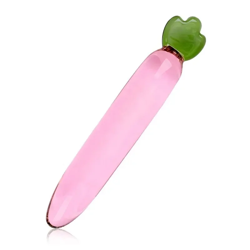 Hot Selling 5 types Vegetable Crystal Glass Dildo Anal Plug Glass Cucumber Dildo Female Masturbation Glass Dildo
