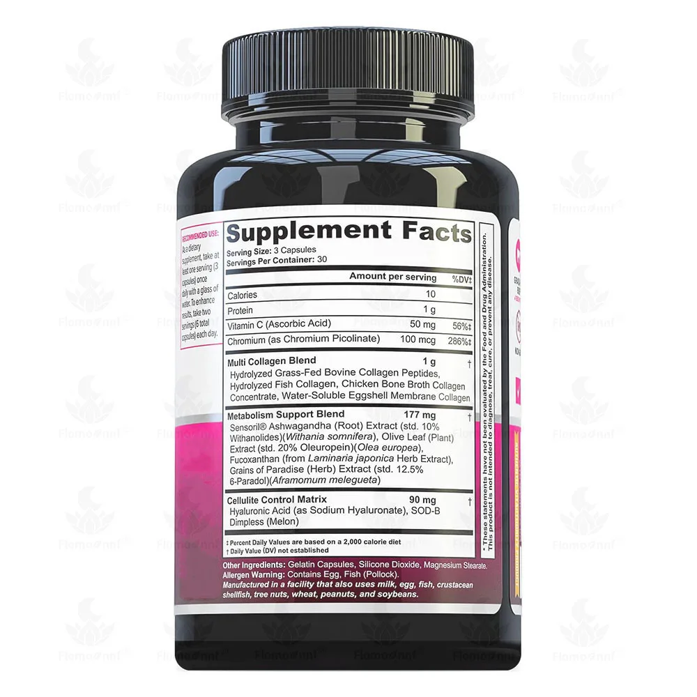 OEM Factory Private Label Marine Collagen Capsules With Hyaluronic Acid for Skin Care Supplement