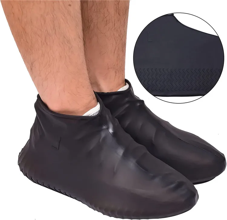 Factory Wholesale Custom Silicone Waterproof Shoe Cover Outdoor Rainproof Hiking Skid-proof Shoe Covers