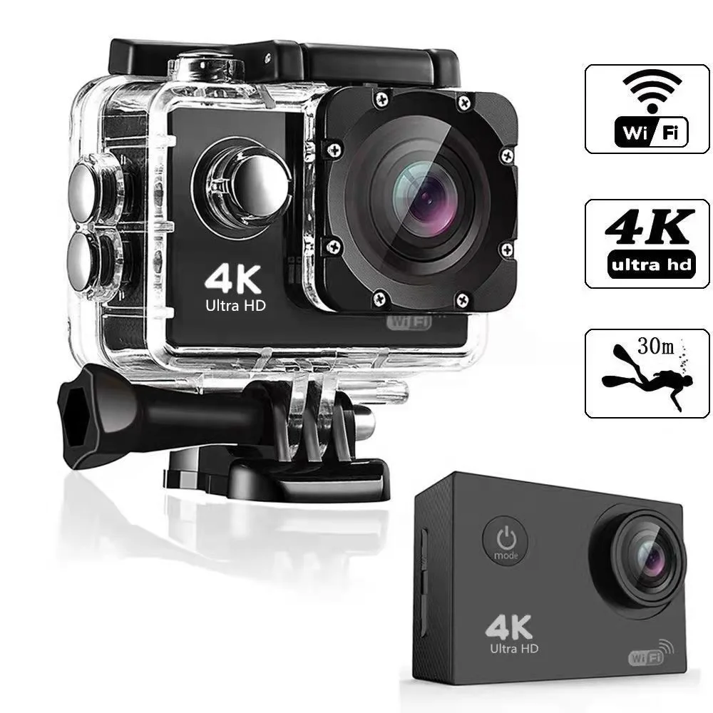 Affordable Cross-border 4K HD underwater outdoor riding camera digital sports wifi waterproof camera portable recorder