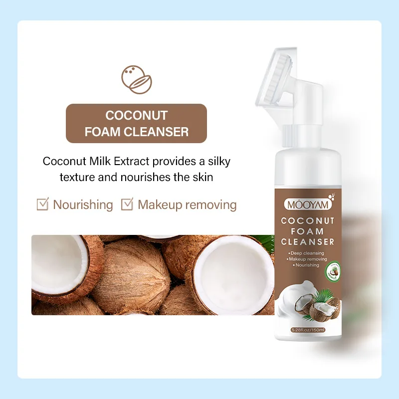 Facial Foaming Cleanser Deep Cleansing Moisturizing Kojic Acid Turmeric Mousse for Face Body Wash Brightening