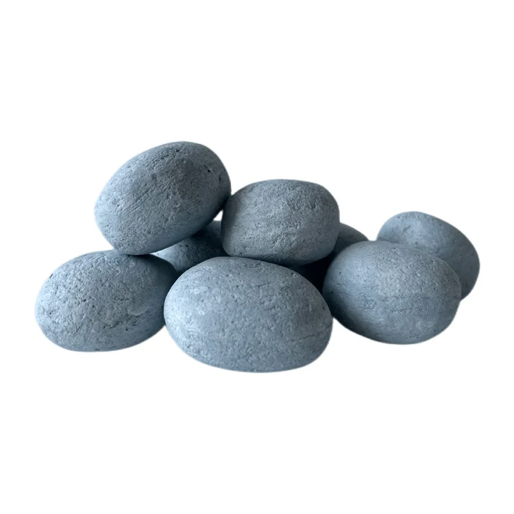 Replacement Blue Standard Ceramic Fire Pebble Cast Coals for Gas Fires